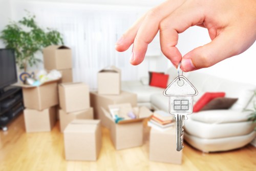 Checklist and packing materials prepared for a local move in Plaistow