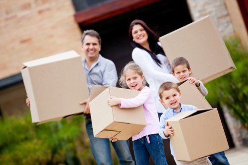 Moving van loading items for a flat or house move in Plaistow