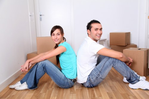 East London moving van service for streets and flat access
