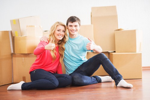 Moving van loaded for a Plaistow property relocation