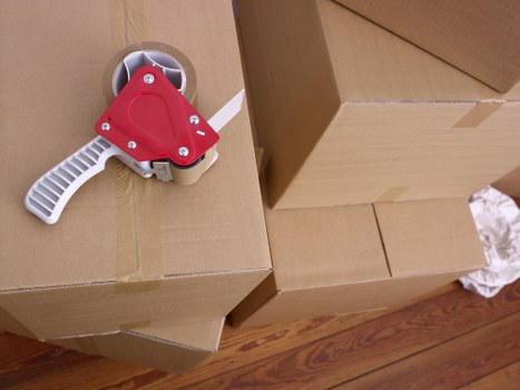 Business and household moving supplies ready for a Plaistow removal