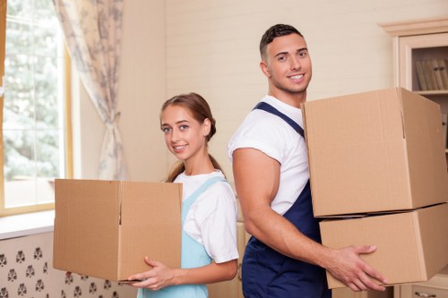 Furniture and appliance handling for a moving service